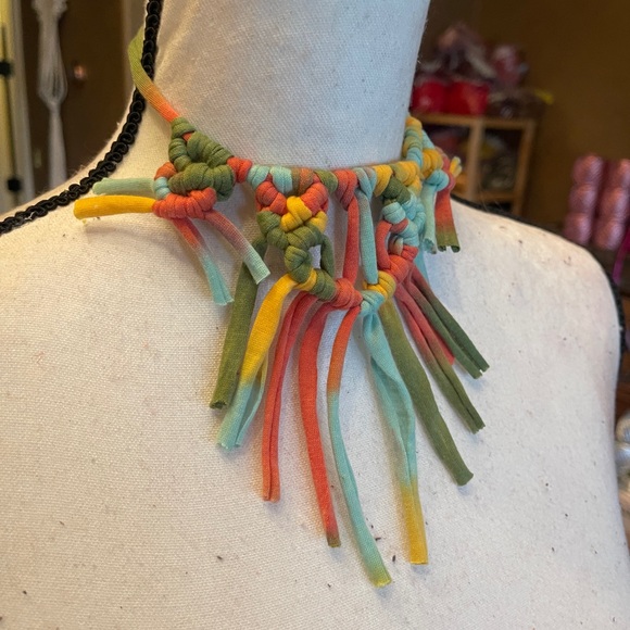 Handmade Macrame Necklace - Picture 6 of 6
